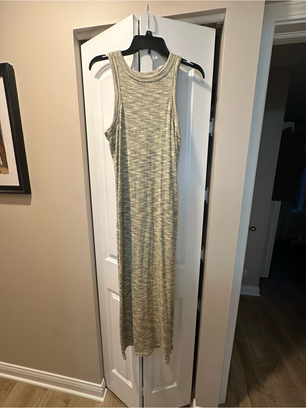 Old Navy Sleeveless Knit Maxi Dress in Olive and Sage Tones